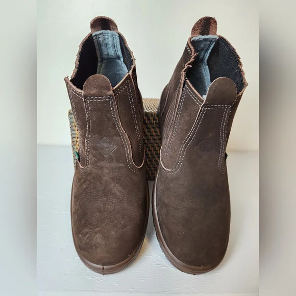 FlexFort Botinas Flex Nubuck Slip-On Stretch Side Outdoor Ankle Boots
